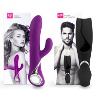 LoversPremium - Venus & Vulcan Couples Set Purple & Black