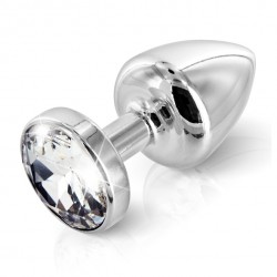 Diogol - Anni Butt Plug Round Silver Plated 30 mm